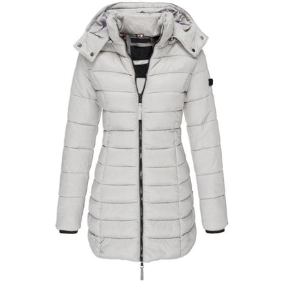Jas voor dames – Donsjack | met capuchon en ritssluiting