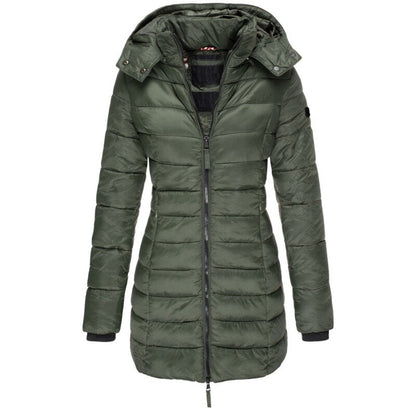 Jas voor dames – Donsjack | met capuchon en ritssluiting