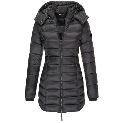 Jas voor dames – Donsjack | met capuchon en ritssluiting