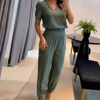 Milana | Stijlvolle Bedrukte Chique Jumpsuit - Fashion Lab
