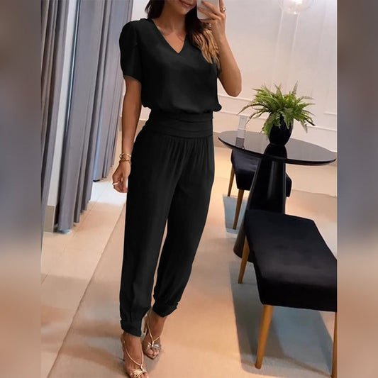 Milana | Stijlvolle Bedrukte Chique Jumpsuit - Fashion Lab