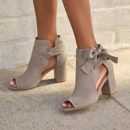 sandalen voor dames – Nadia | Orthopedische Strik Hoge Hak Sandalen