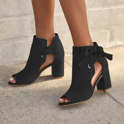 sandalen voor dames – Nadia | Orthopedische Strik Hoge Hak Sandalen
