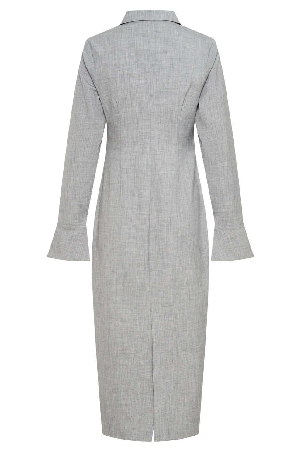 Jurk voor dames – Nisa | Getailleerde Shirt Midi Jurk