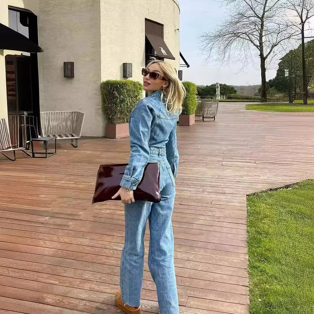 Odalia | Denim Jumpsuit Voor Dames - Fashion Lab