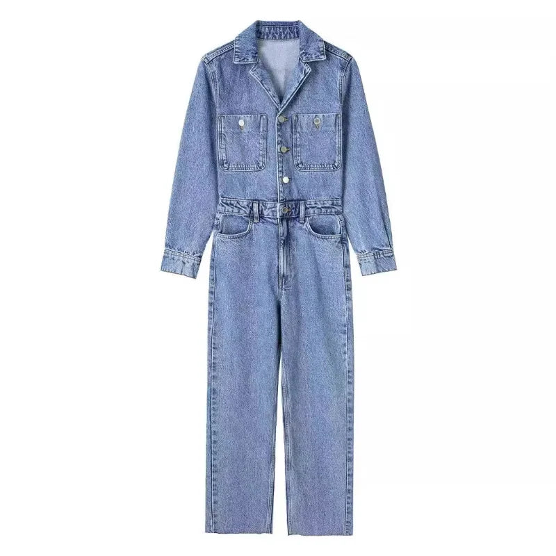 Odalia | Denim Jumpsuit Voor Dames - Fashion Lab