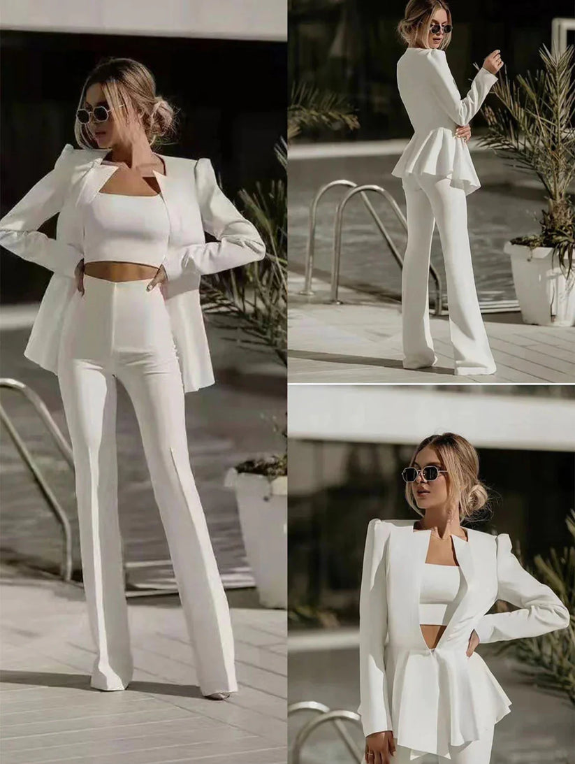 Olivia | Drie - Delige Broekpak Dames - Fashion Lab