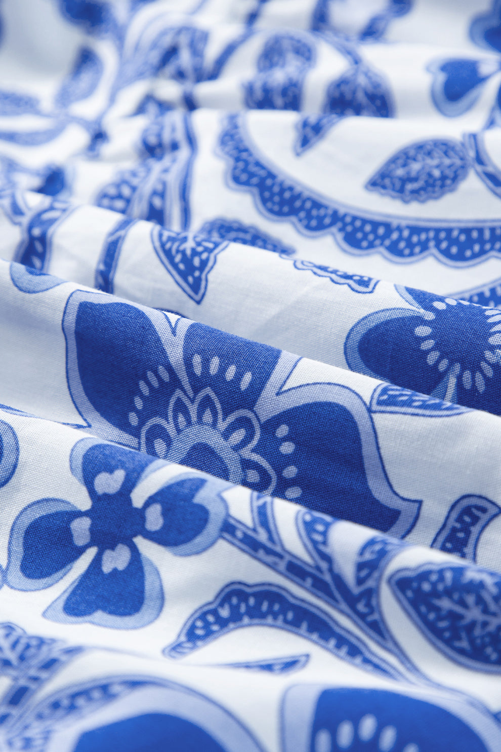 Paige | Blauwe Bloemenprint Jurk - Fashion Lab