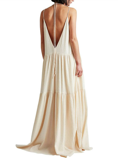 Piera | Wijde Maxi Jurk - Fashion Lab