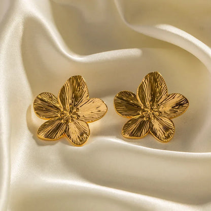 oorbellen voor dames – Rebca | Stijlvolle Vintage Gouden Bloem Oorbellen voor Dames