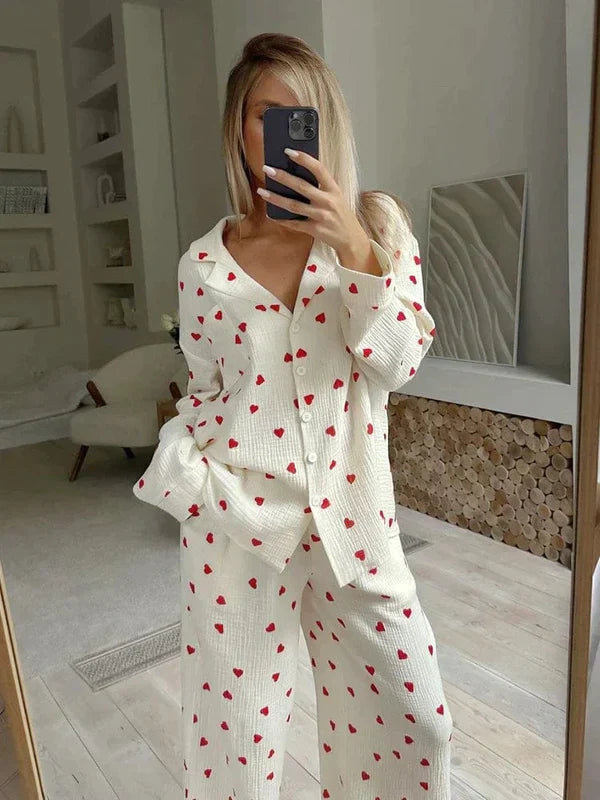 Pyjama voor dames – Regina | De Esthetische Hart Pyjamaset