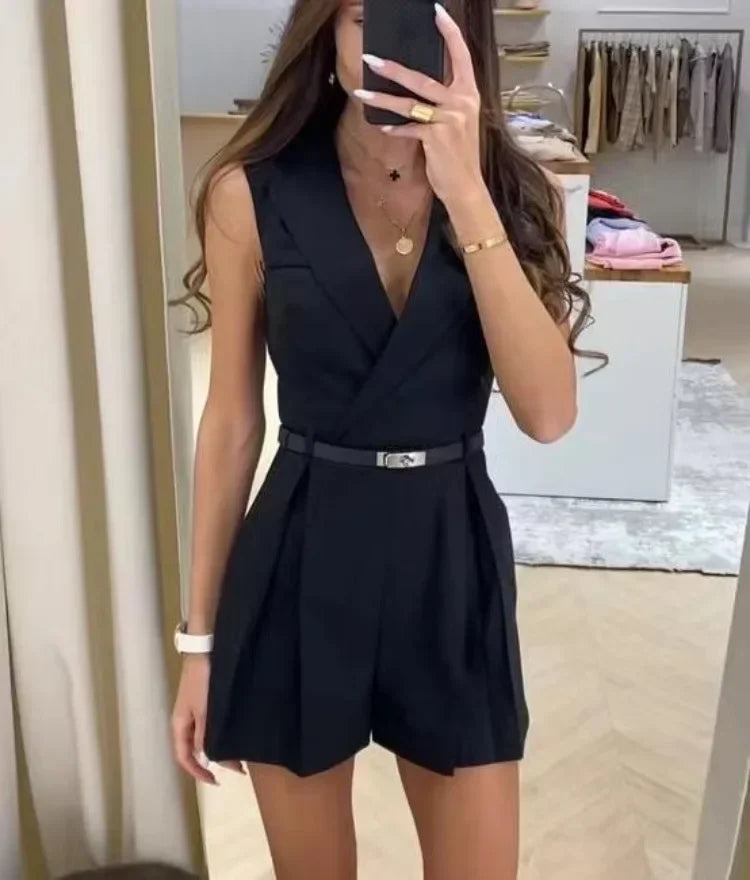 Becka | Elegante Blazer Jumpsuit - Fashion Lab