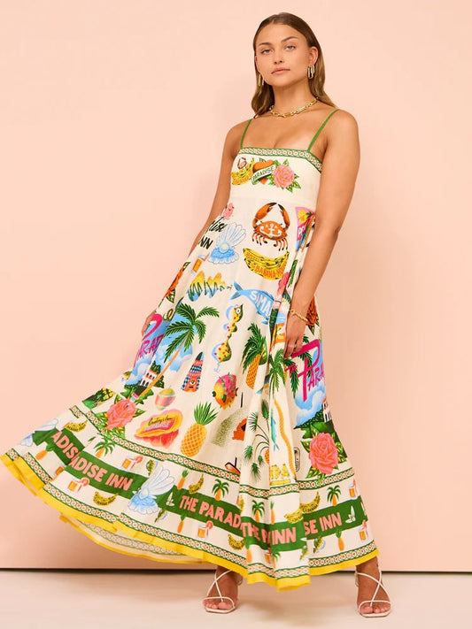 Shadia | Zomerparadijsjurk - Fashion Lab