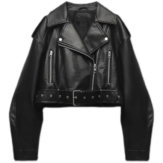 Sharon | Stijlvolle leren jas - Fashion Lab
