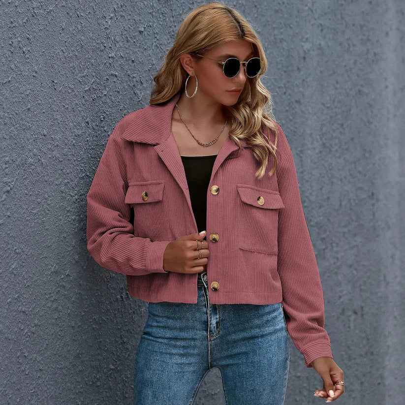 Jas voor dames – Sherry | Trendy Corduroy Jas