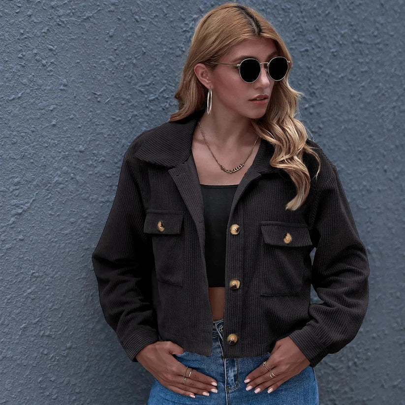 Jas voor dames – Sherry | Trendy Corduroy Jas