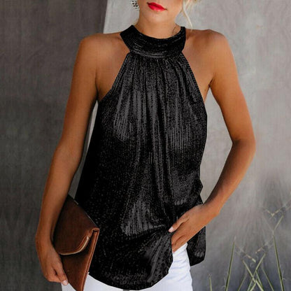 Stephany | Elegante Haltertop met Ronde Hals - Fashion Lab