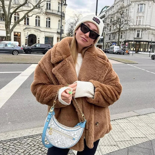 Maddie | Stijlvolle korte teddyjas - Fashion Lab