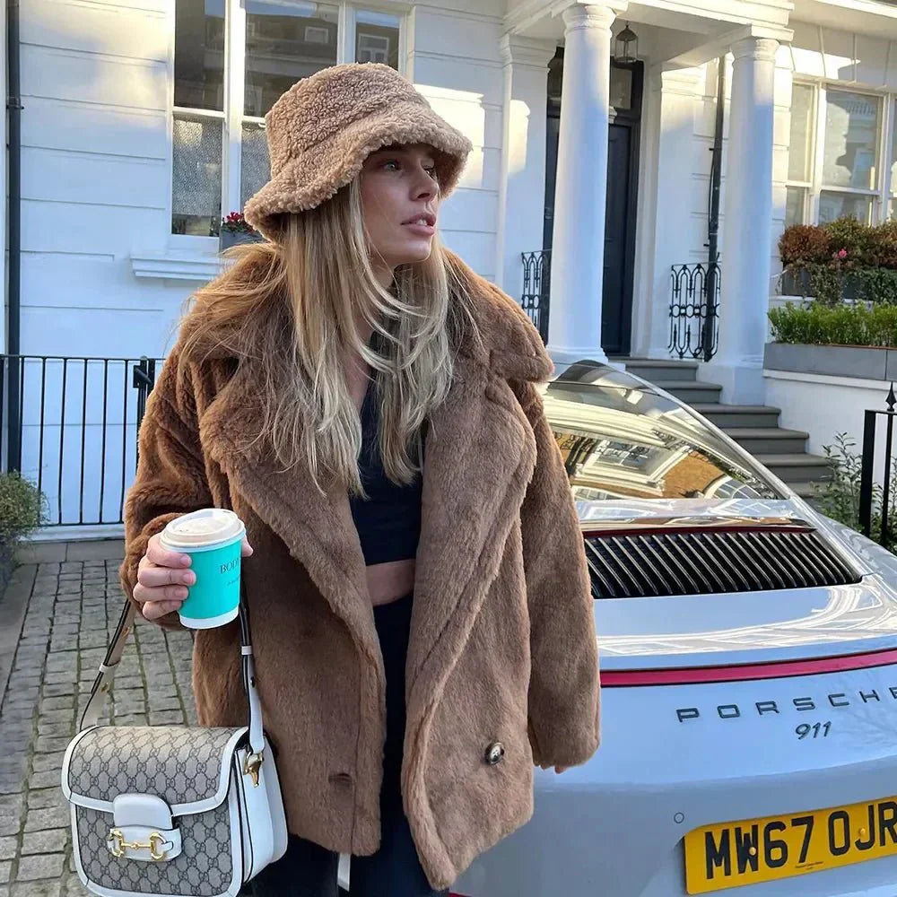 Maddie | Stijlvolle korte teddyjas - Fashion Lab