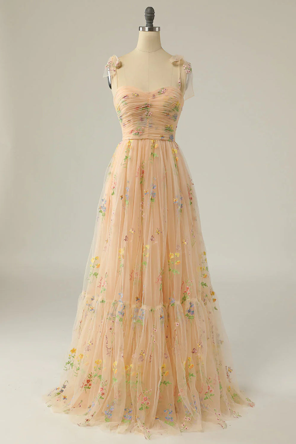 Suzy | Baljurk van tule met bloemenborduursel - Fashion Lab