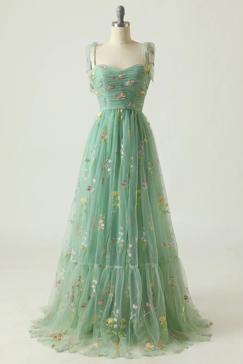 Suzy | Baljurk van tule met bloemenborduursel - Fashion Lab