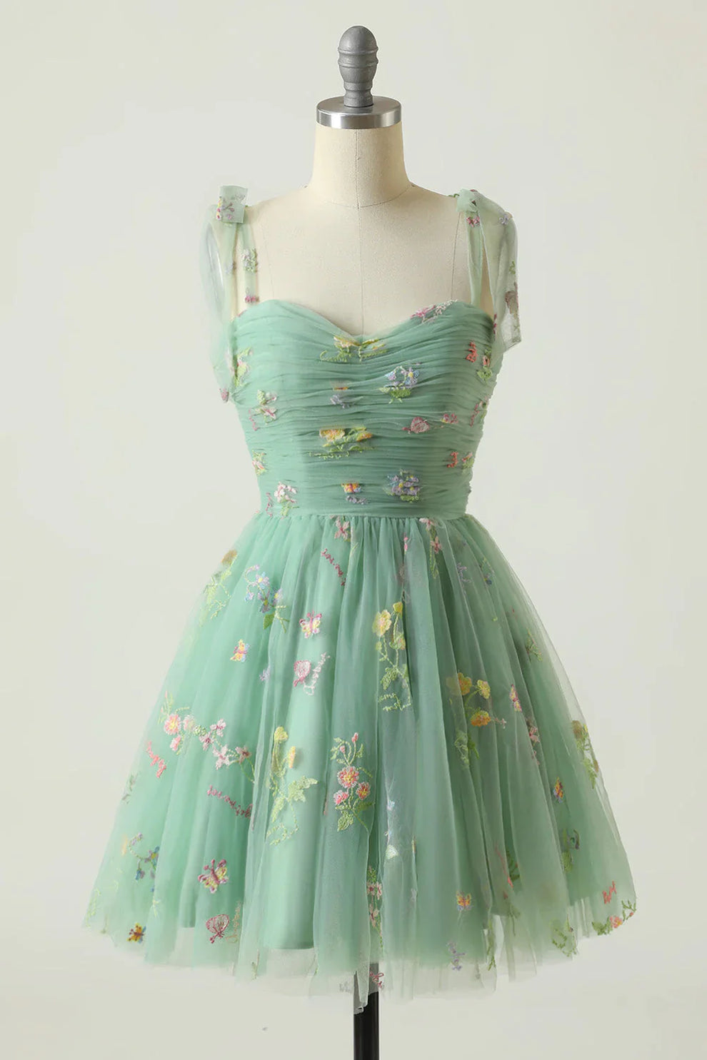 Suzy | Baljurk van tule met bloemenborduursel - Fashion Lab