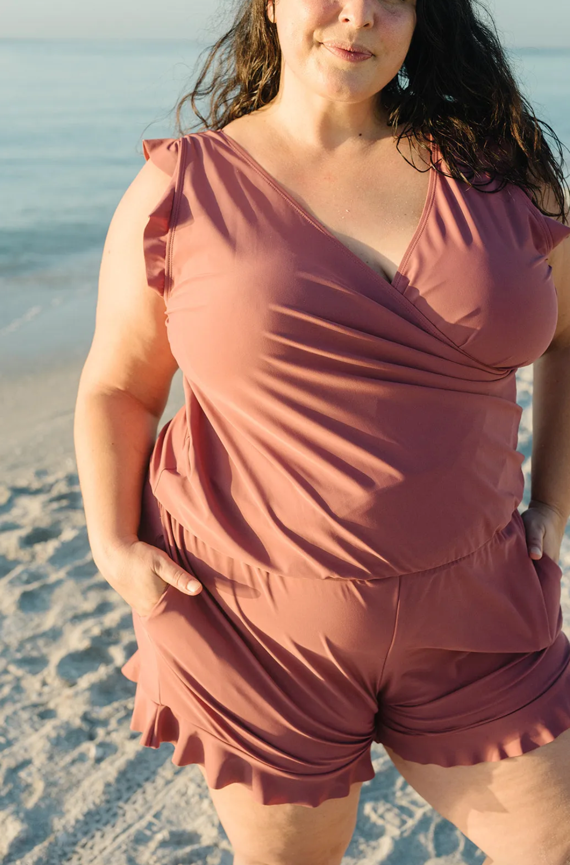 Kenia | Elegante Ruffled Romper Zwempak - Fashion Lab