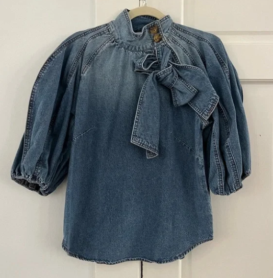 Blouse voor dames – Tariane | Luchtige Vrouwelijke Veelzijdige Spijkerblouse