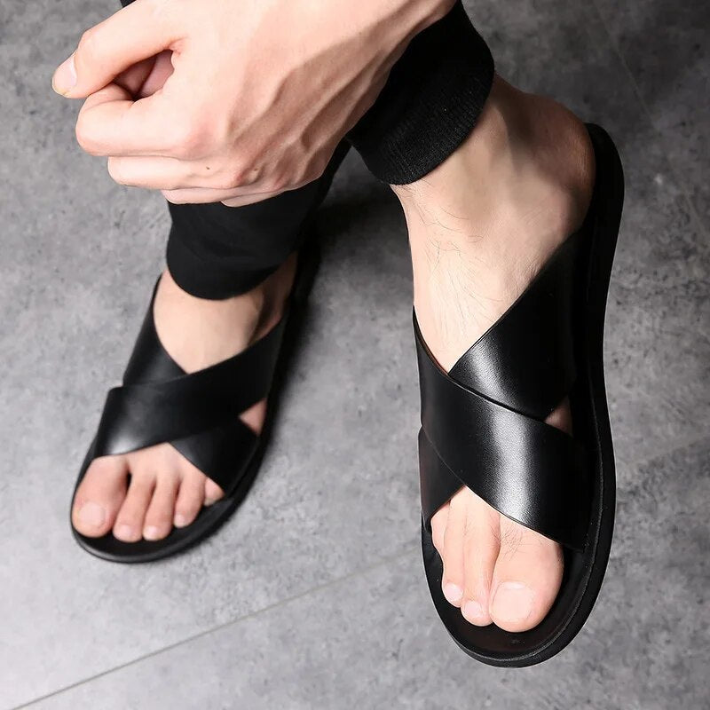 Sandalen voor dames – Tyra | Comfortabele Antislip Leren Sandalen