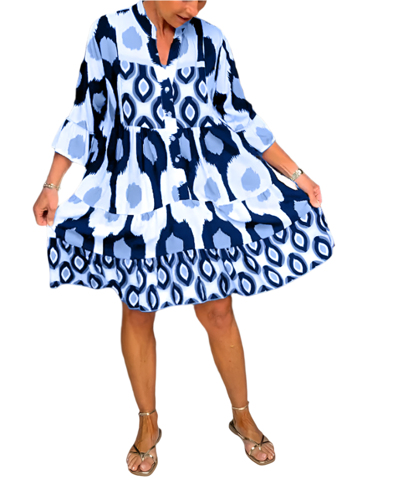 Jurk voor dames – Veda | Vrouwelijke Jurk met Levendige Print