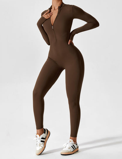 Belle | Fleece Long Sleeve Jumpsuit - Fashion Lab