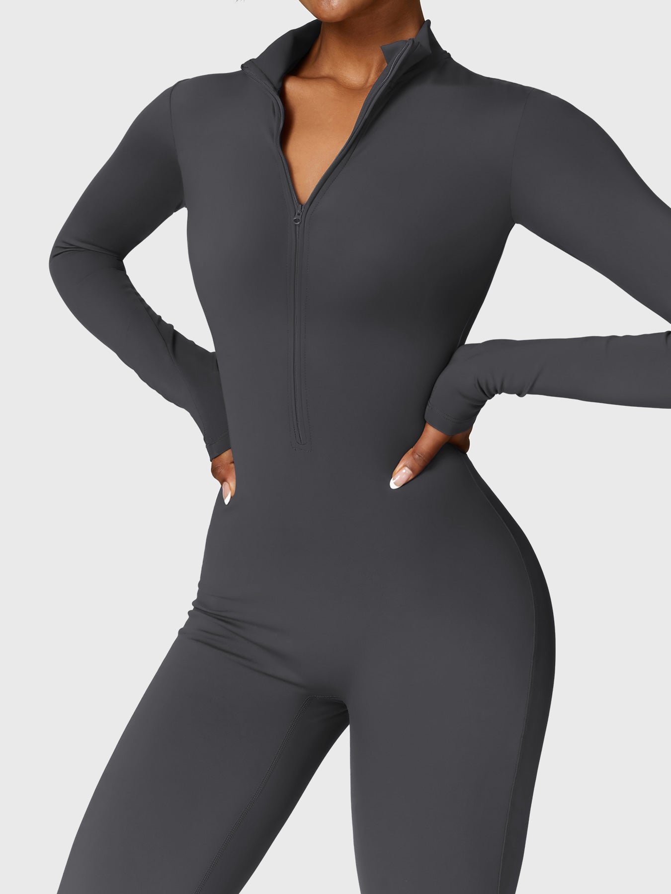 Belle | Fleece Long Sleeve Jumpsuit - Fashion Lab