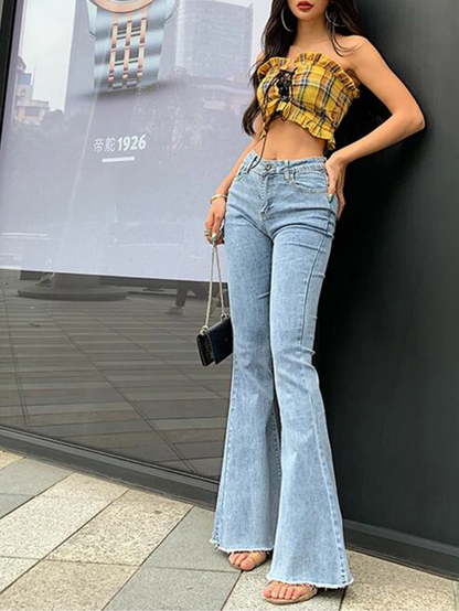 broek voor dames – Zara | Slim Fit Broek Met Hoge Taille Voor Vrouwen