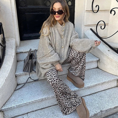 Zara | Oversized Cardigan Met Gouden Knopen - Fashion Lab