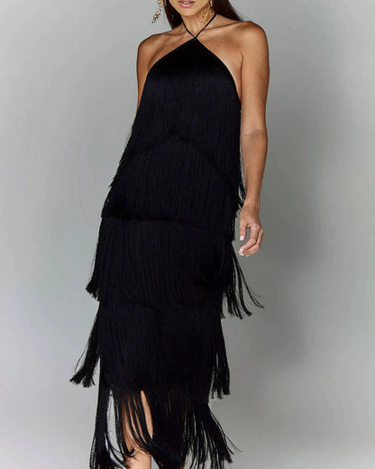 Zarina | Fringe Maxi Jurk - Fashion Lab