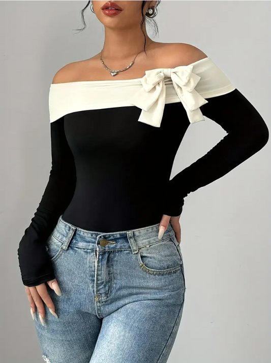 Zenny | Elegante Off The Shoulder bodysuit - Fashion Lab