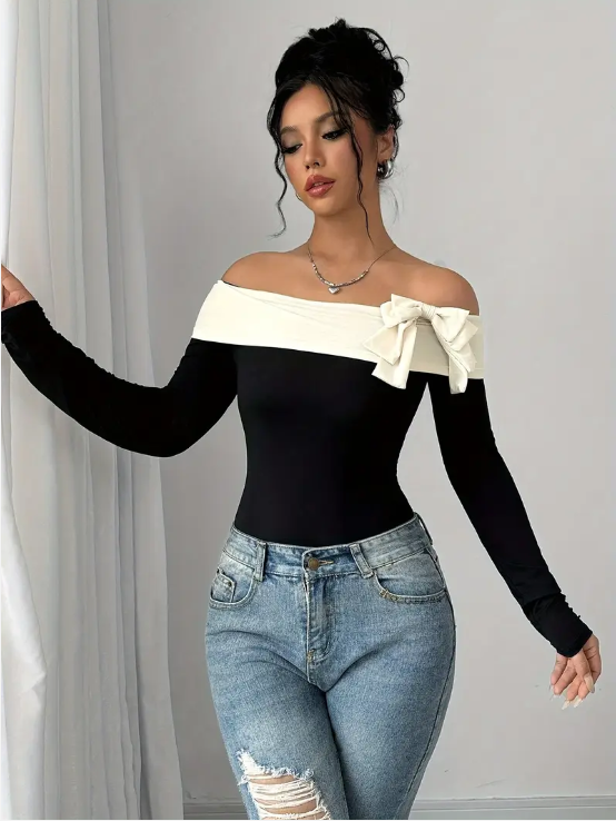 Zenny | Elegante Off The Shoulder bodysuit - Fashion Lab