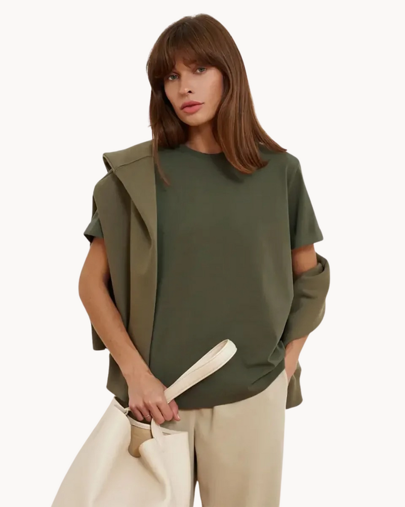 Ziah | Basis T-shirt Met Korte Mouwen - Fashion Lab