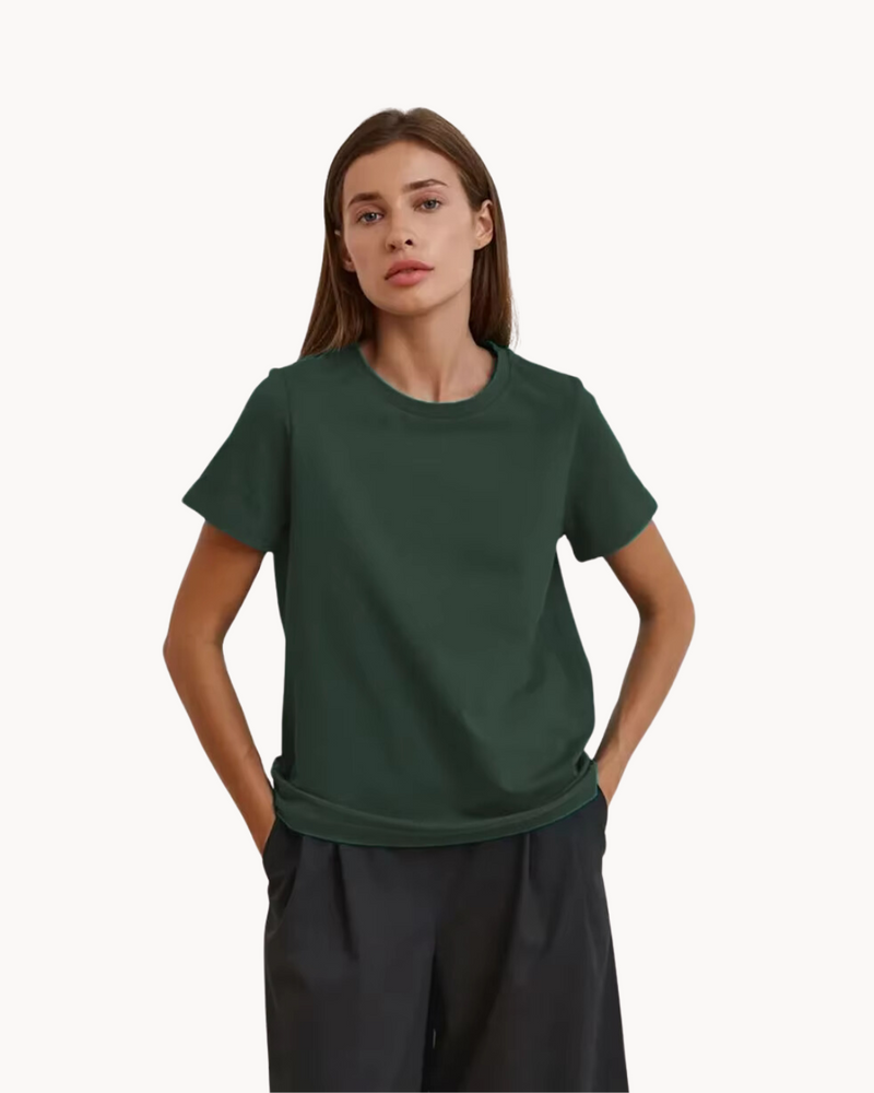 Ziah | Basis T-shirt Met Korte Mouwen - Fashion Lab