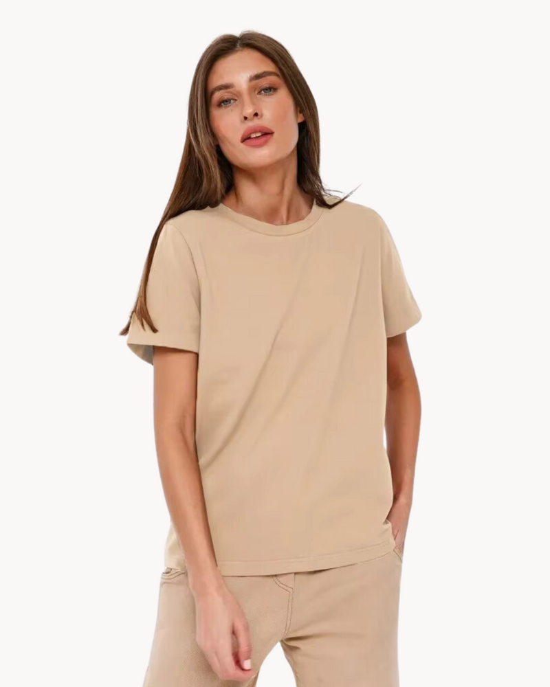 Ziah | Basis T-shirt Met Korte Mouwen - Fashion Lab