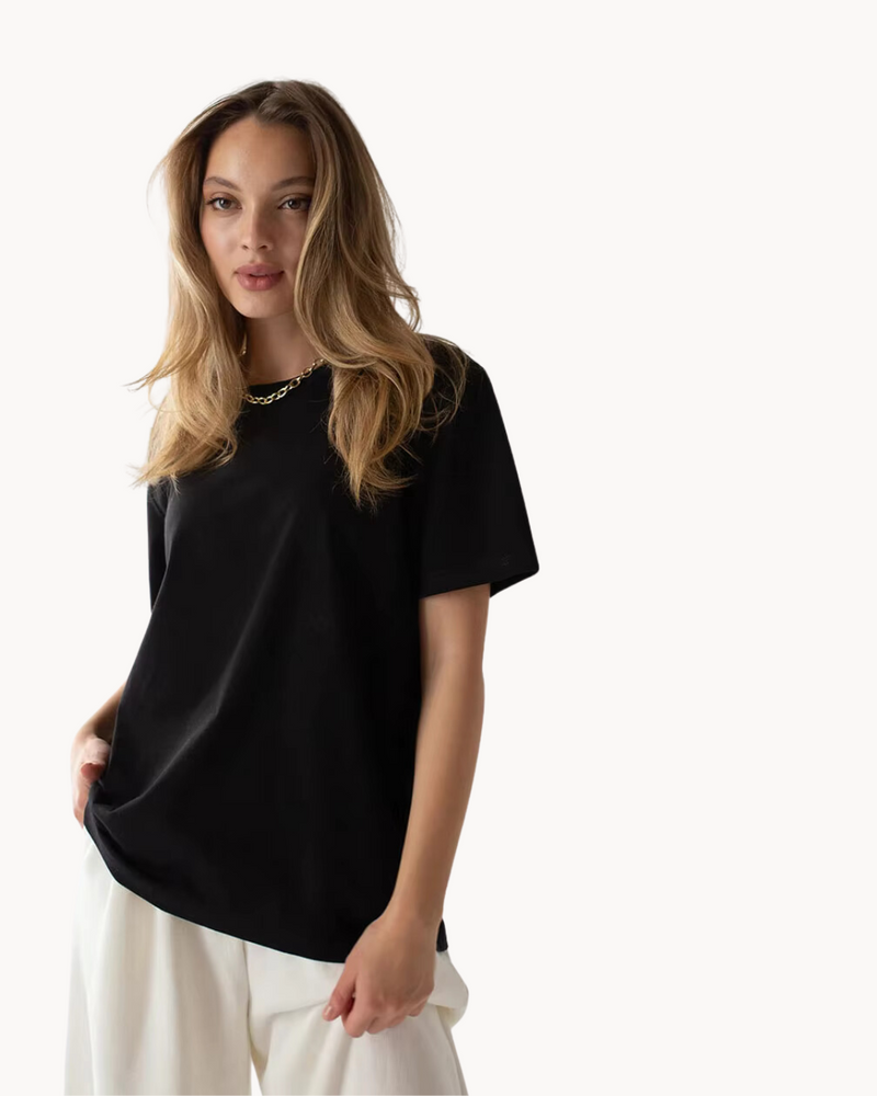 Ziah | Basis T-shirt Met Korte Mouwen - Fashion Lab