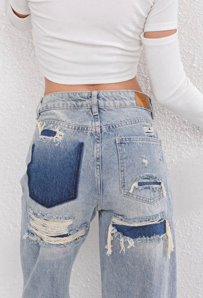 Livia - Vintage Ripped Jeans - Fashion Lab