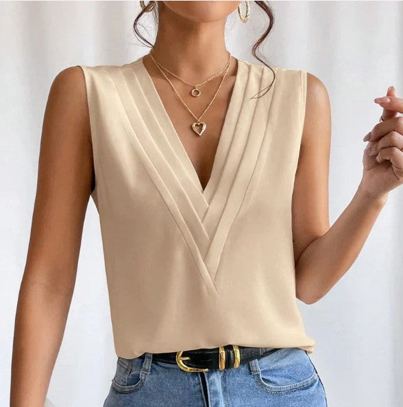 Zoey | Stijlvolle Mouwloze Blouse - Fashion Lab