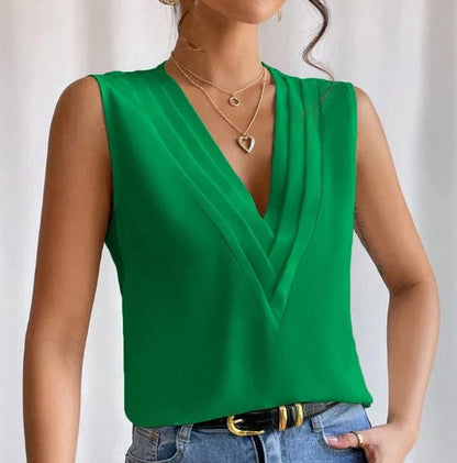 Zoey | Stijlvolle Mouwloze Blouse - Fashion Lab