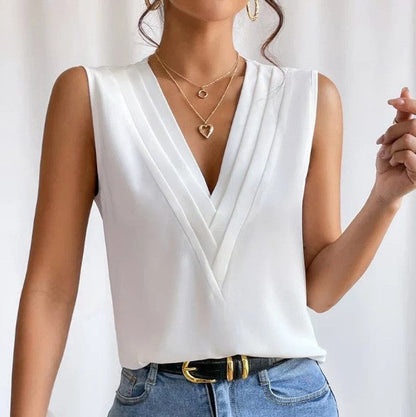 Zoey | Stijlvolle Mouwloze Blouse - Fashion Lab