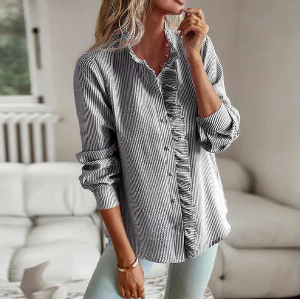 Zuleika | Elegante Blouse Met Ruches - Fashion Lab