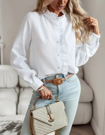 Zuleika | Elegante Blouse Met Ruches - Fashion Lab